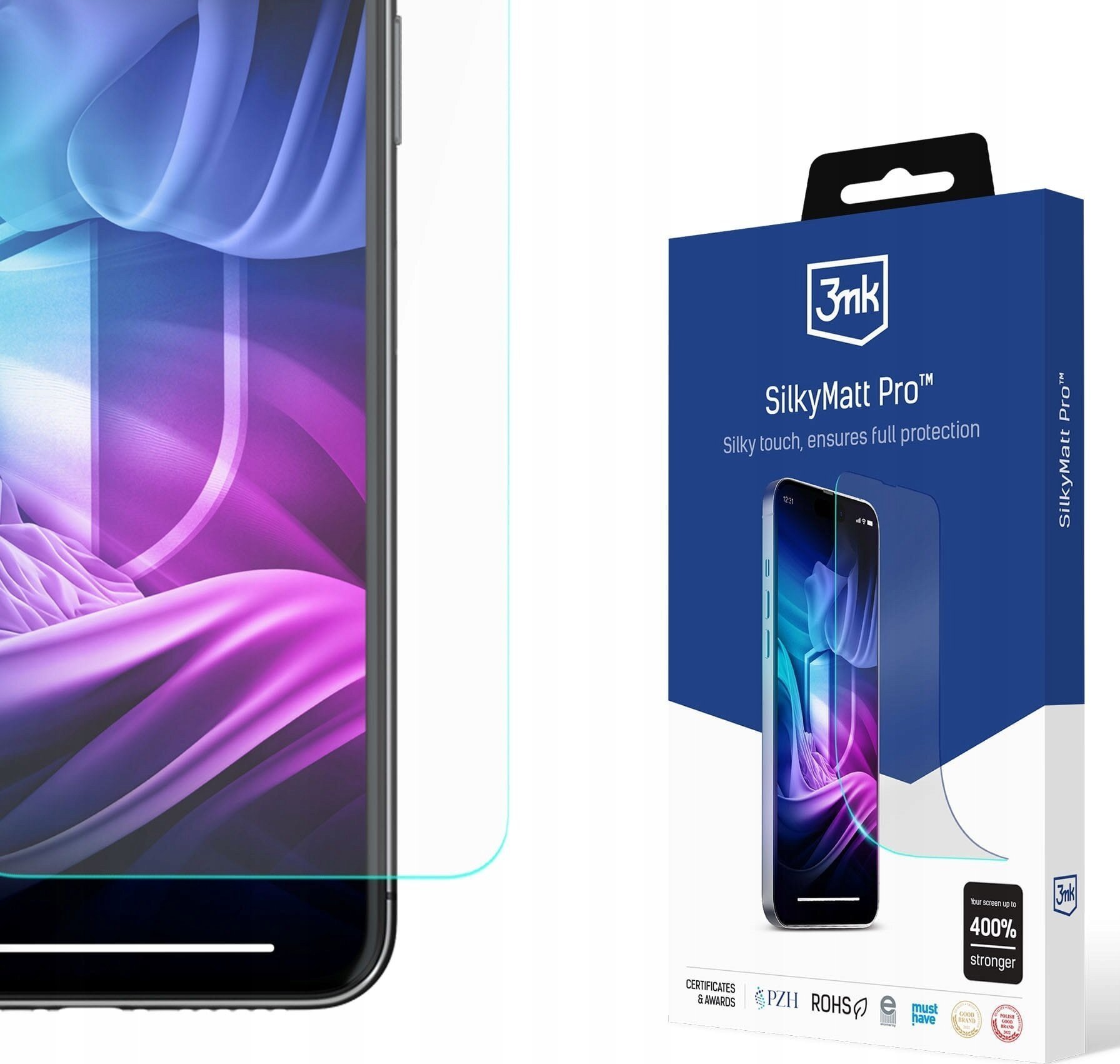 Folie mbrojtëse ekrani 3mk Silky Matt Pro për Motorola Moto E14, mat, vetë rigjeneruese, transparente