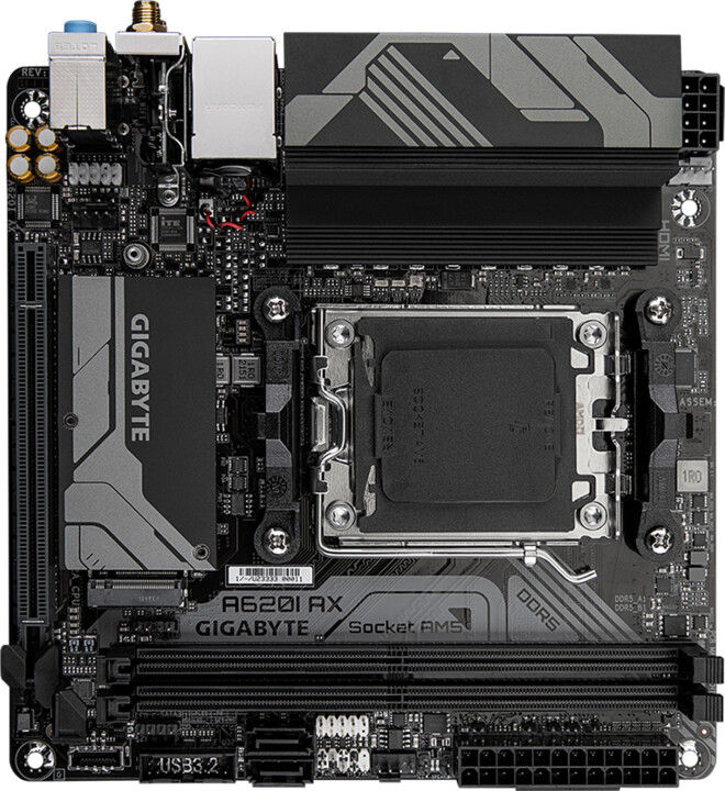 Pllakë amë GIGABYTE A620I AX, AM5, mITX