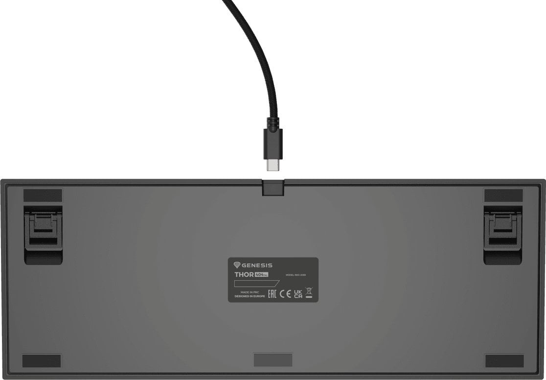 Tastierë mekanike Genesis THOR 404 TKL, RGB, Kailh Box Brown, me kabëll, e zezë