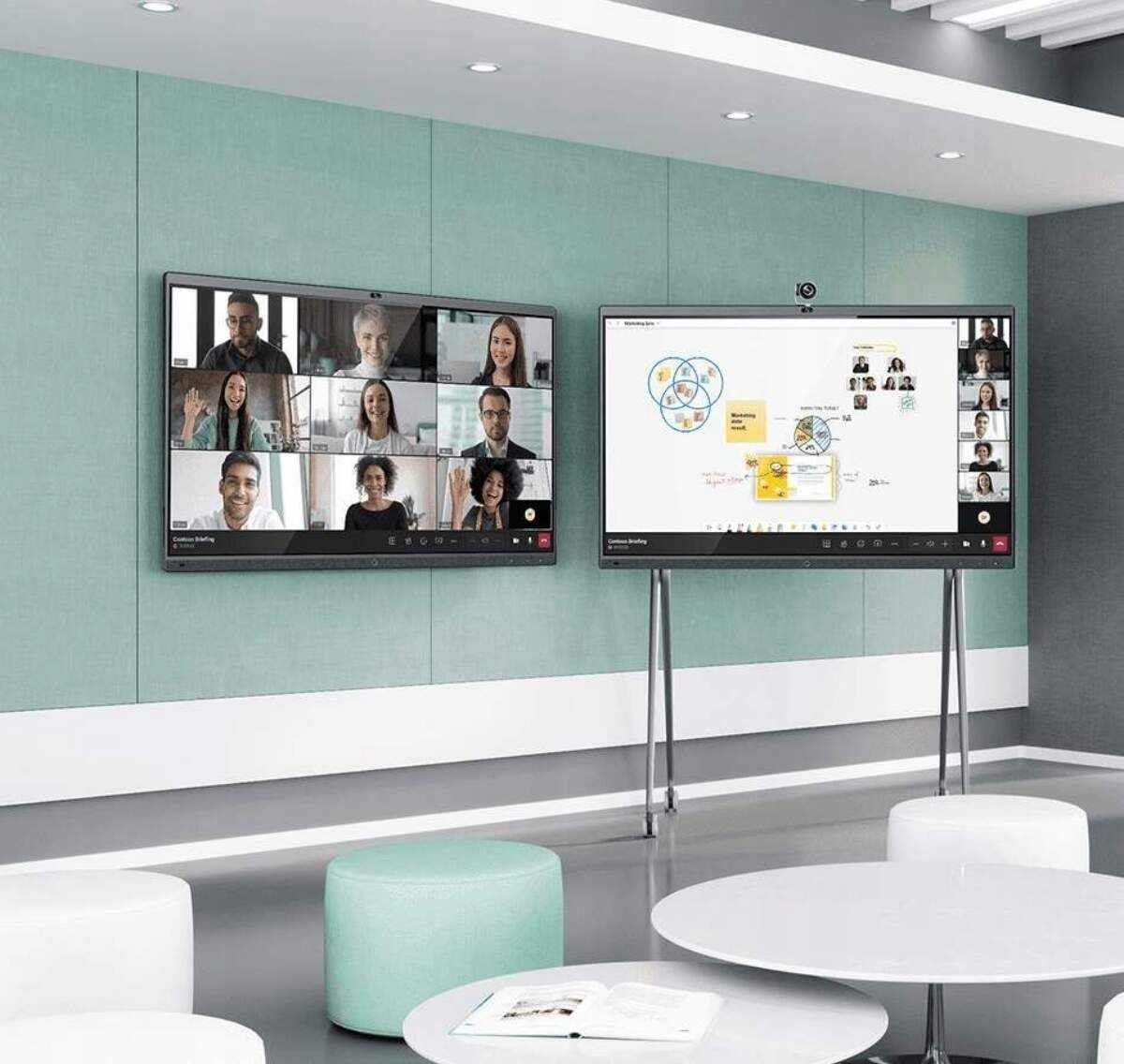 Panel bashkëpunues Yealink MeetingBoard MB65-A001, 65", 4K, për salla të vogla dhe mesatare