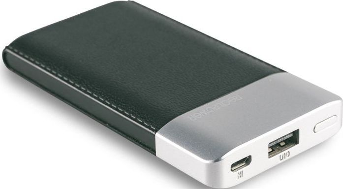 Powerbank Realpower PB-4000 Fashion 4000mAh, црн