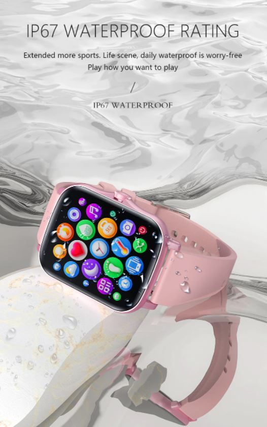 Ora inteligjente Senbono Lady Y20, ekran 1.7", Bluetooth, e zezë