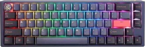 Tastierë mekanike Ducky One 3 RGB Cosmic SF, kompakte 65%, argjend
