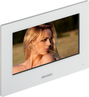 Panel kontrolli për videofon Hikvision DS-KH6320-WTE1, WiFi, PoE, i bardhë