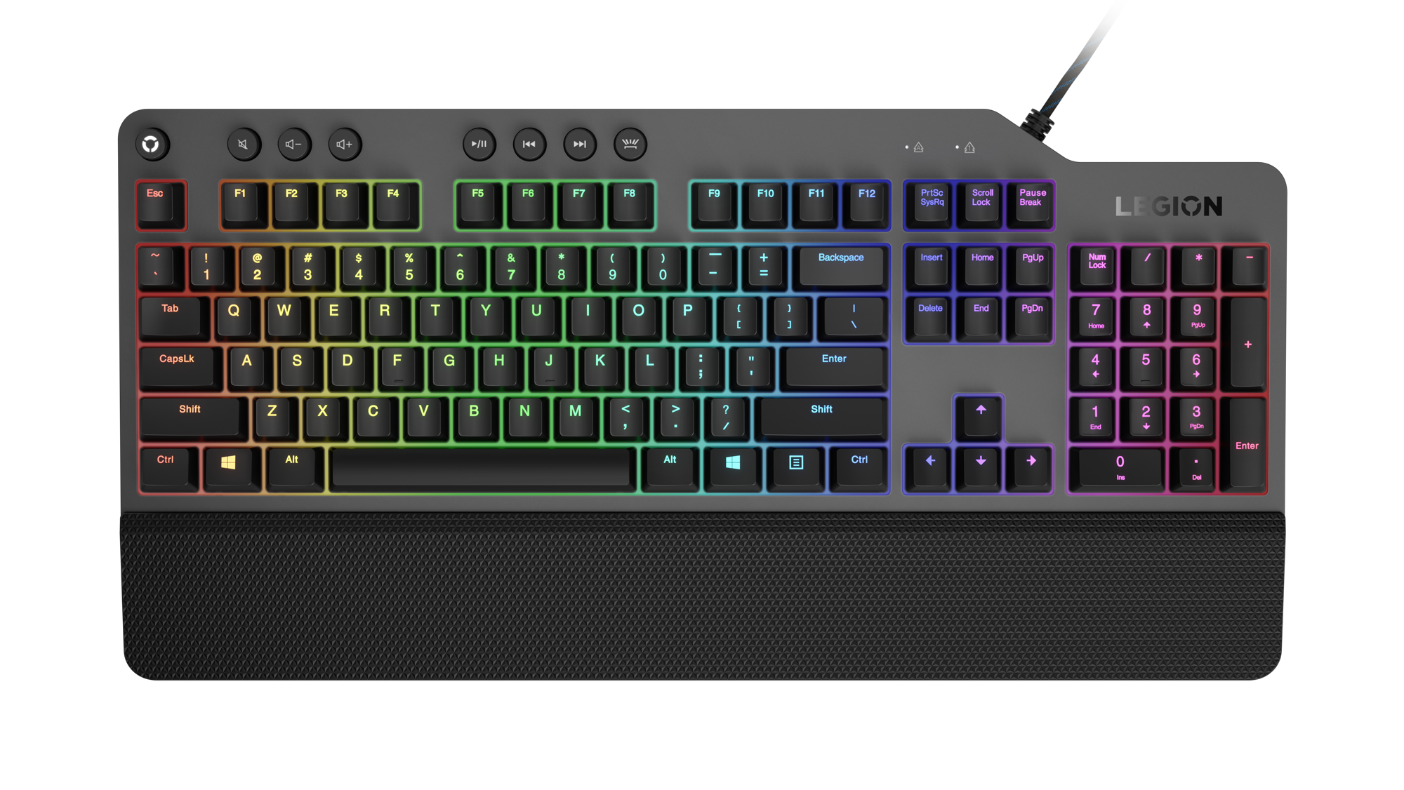 Tastierë Lenovo Legion K500 RGB Mechanical, me kabllo, e zezë