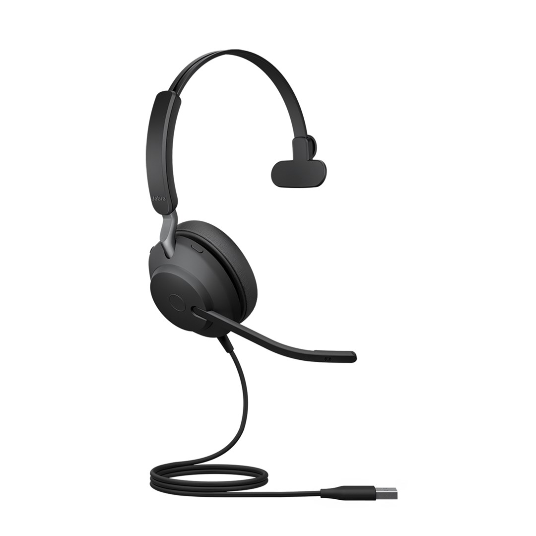 Kufje Jabra Evolve2 40SE UC Mono, USB-A, 40mm, të zeza