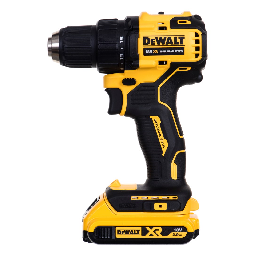 Shpues vidhosës Dewalt DCD708D2T, 18V, 2x bateri 2Ah, i verdhë