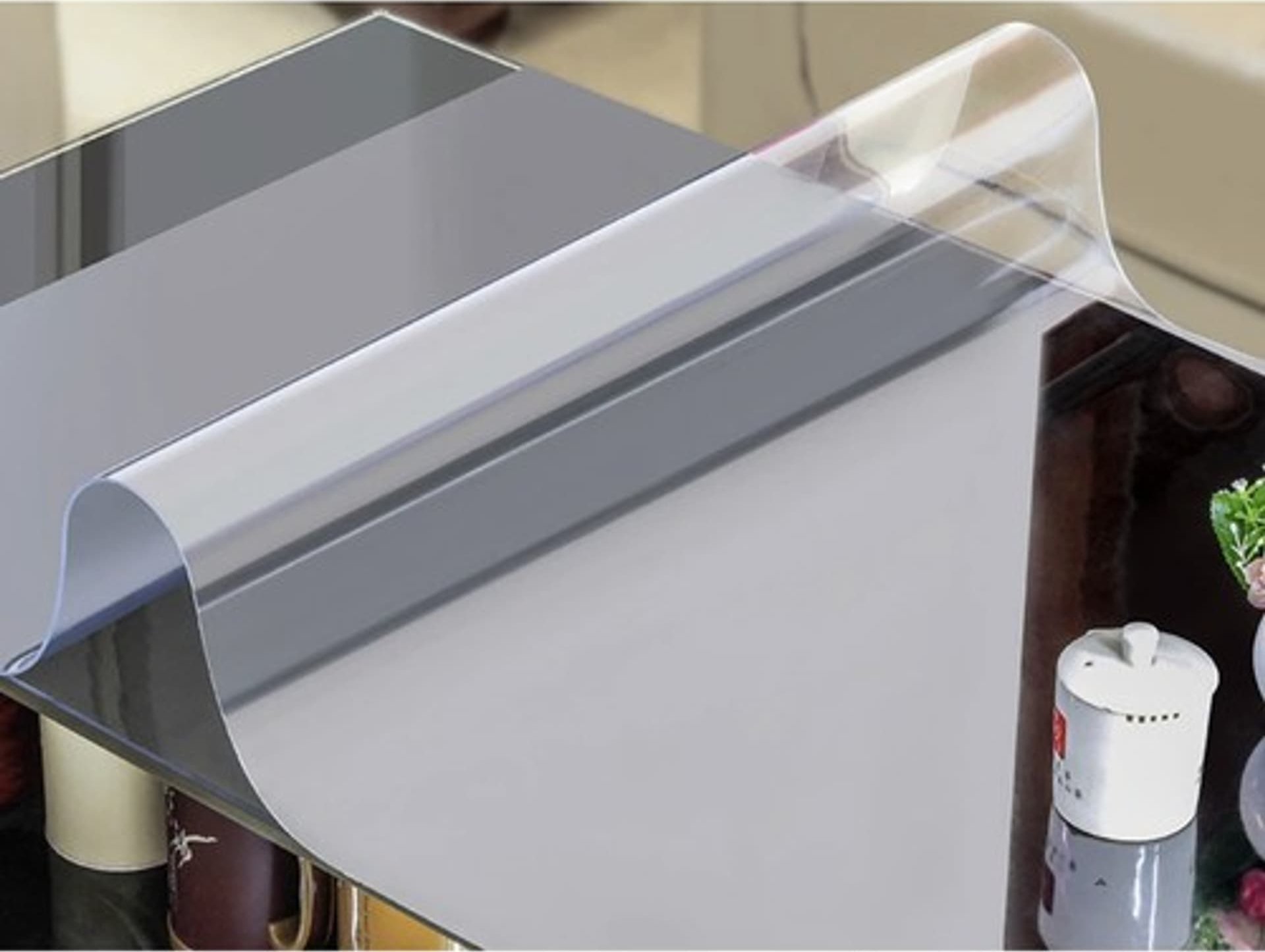 Mbulesë mbrojtëse tavoline RUHHY, 120x60cm, polikarbonat transparent