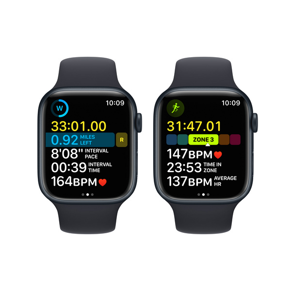 [OUTLET] Apple Watch S8 GPS 45mm, Midnight Aluminium Case me Midnight Sport Band, Regular