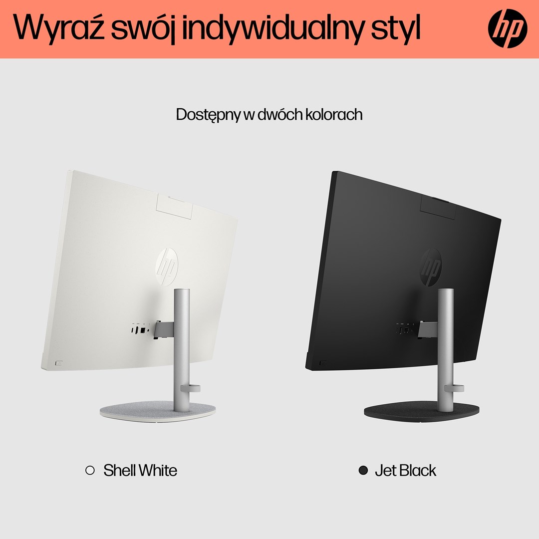 Kompjuter All-in-One HP 24-cr0005nw, Ryzen 5 7520U, 23.8", 8GB RAM, i bardhë