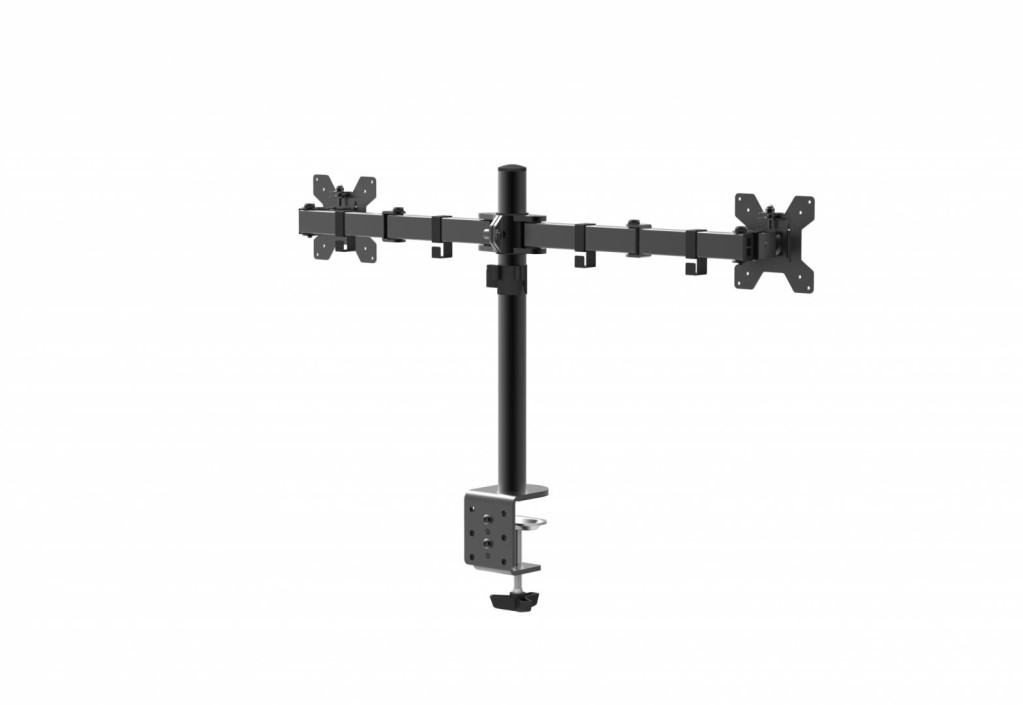 Stativ për dy monitorë Serioux MM1903A, 10" 27", i zi