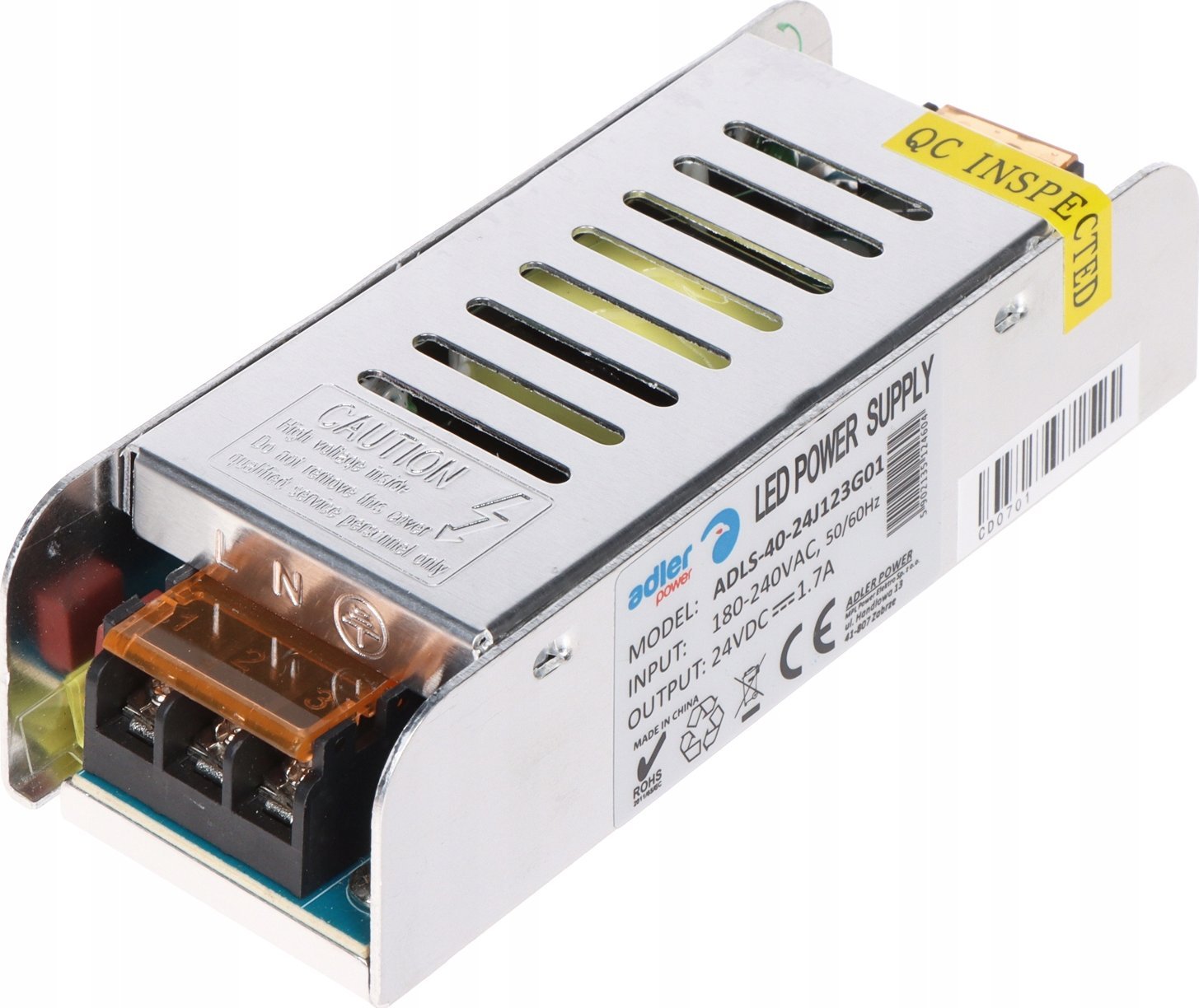 Furnizues energjie Adler ADLS-40-24, 40W, 24V, gri