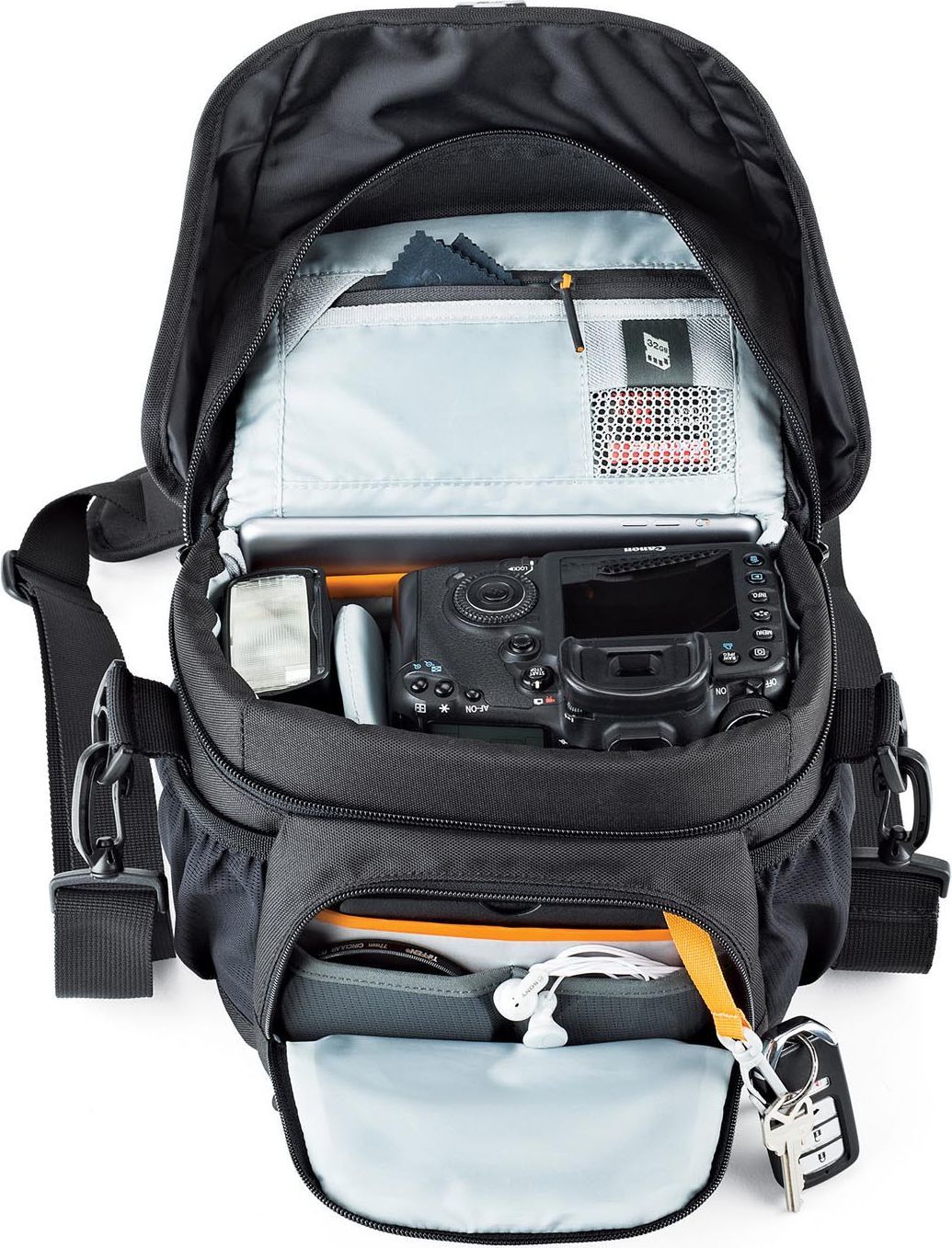 Çantë fotografike Lowepro Nova 160 AW II, për DSLR, rezistente ndaj shiut, e zezë