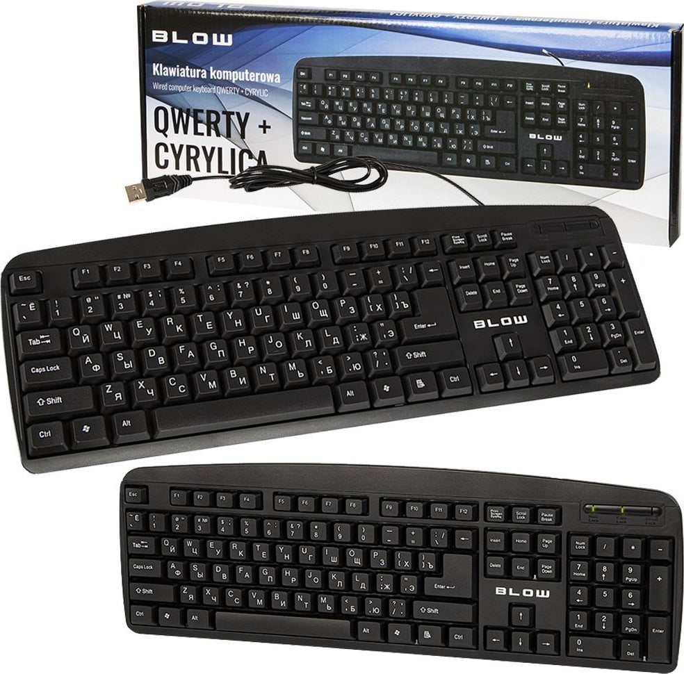 Tastierë Blow KP-104, me kabllo, RU, e zezë