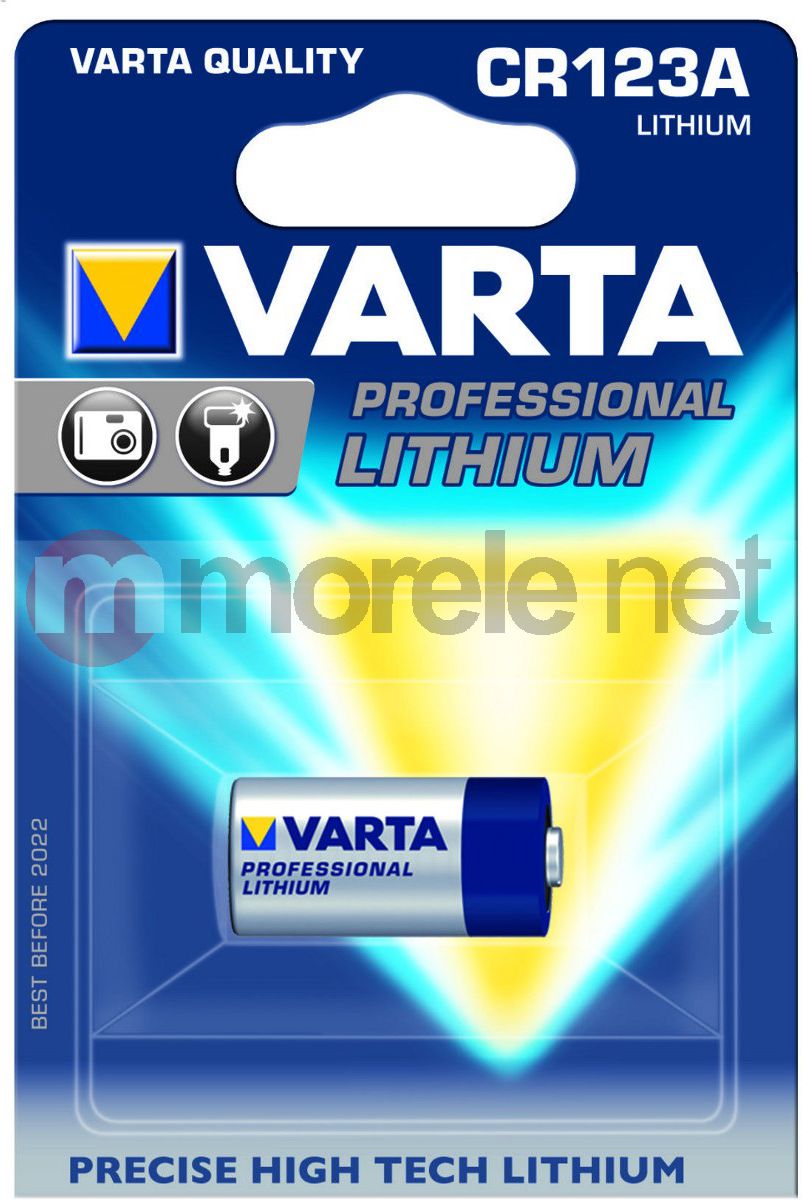 Bateri Varta Battery Professional Lithium CR123 1600mAh 