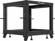 Raft i hapur Lanberg Open Rack 19, 9U, 600–1100 mm, i zi