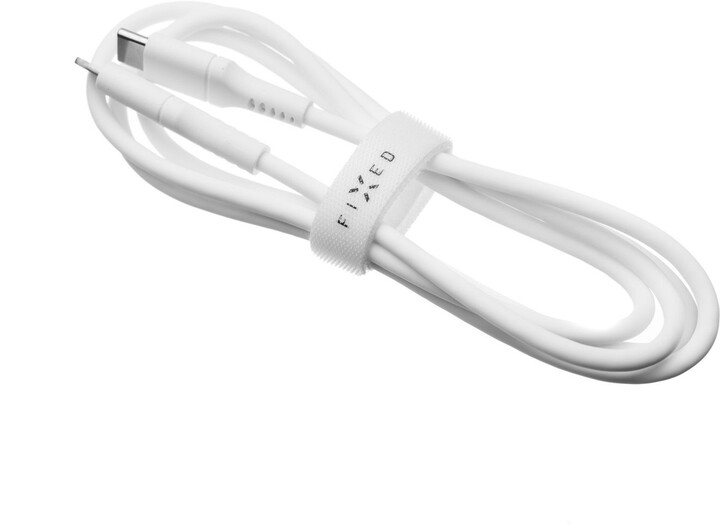 Kabllo për karikim dhe të dhëna FIXED USB-C - USB-C, USB 2.0, PD 60W, 2m, e bardhë