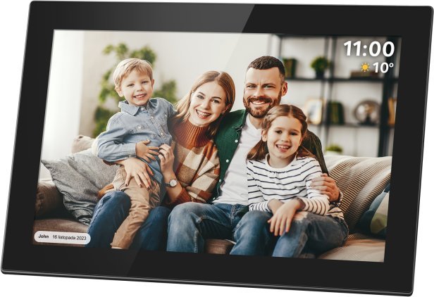 Kuadër digjital Kruger&amp;Matz Frameo, 10.1", Wi-Fi, i zi