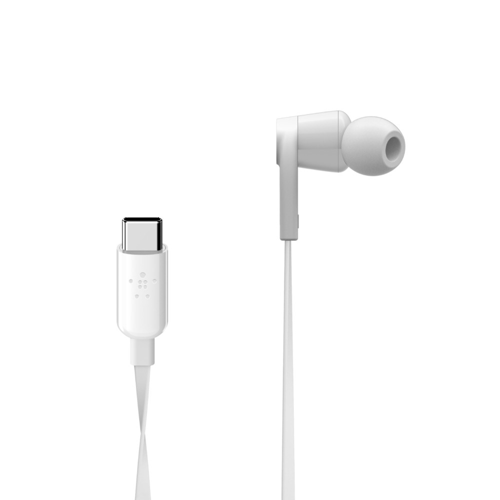 Dëgjuese Belkin Rockstar, USB-C, të bardha