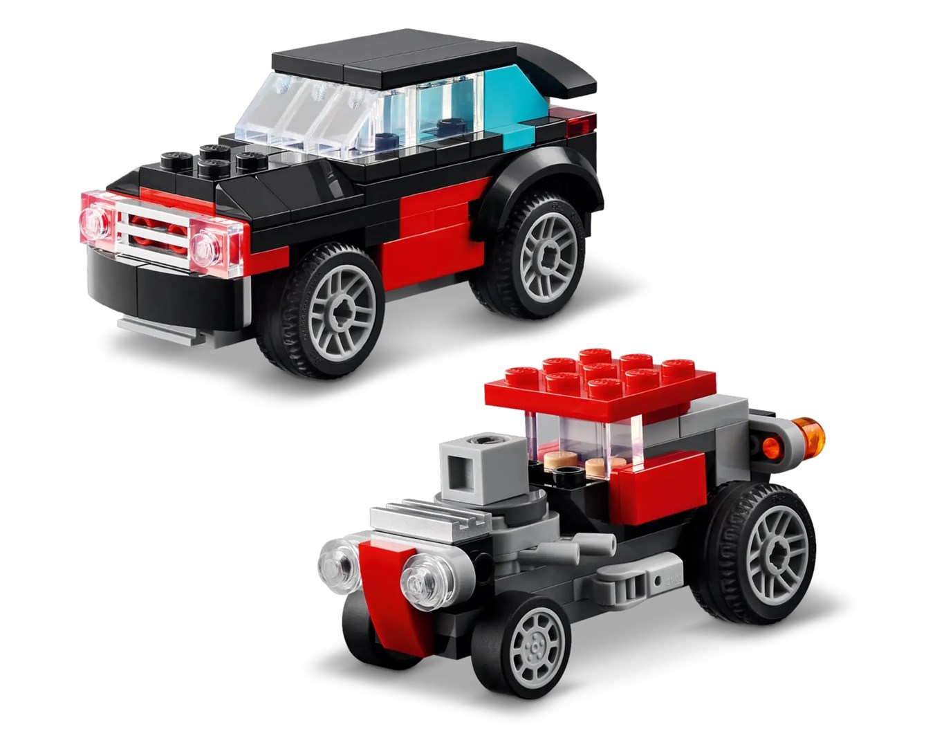 Set LEGO Creator 3 in 1 Flatbed Truck with Helicopter 31146, kamion dhe helikopter, shumëngjyrësh