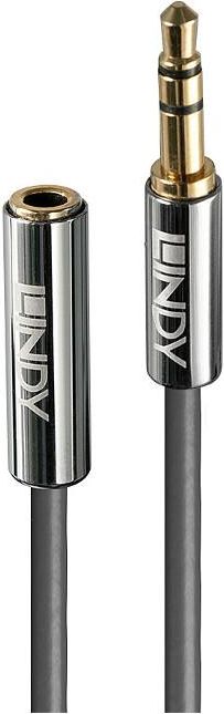 Kabllo audio Lindy 35330, Jack 3.5mm në Jack 3.5mm, 5m, argjend