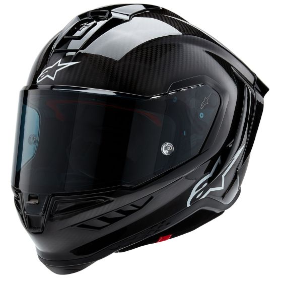 Helmetë moto Alpinestars Supertech S-R10 Solid, full face, madhësia XS, e zezë