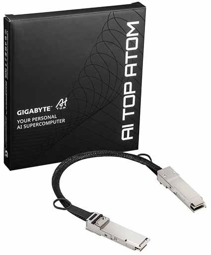 Kabllo rrjeti Gigabyte SFP112, 400Gbps, 40cm, i zi