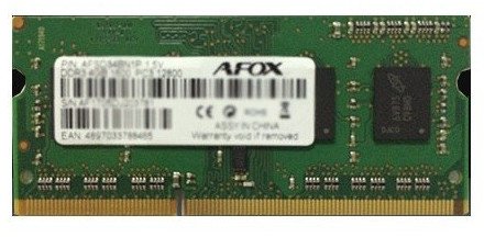 RAM për laptop AFOX SO-DIMM DDR3, 8GB, 1866MHz, DDR3L