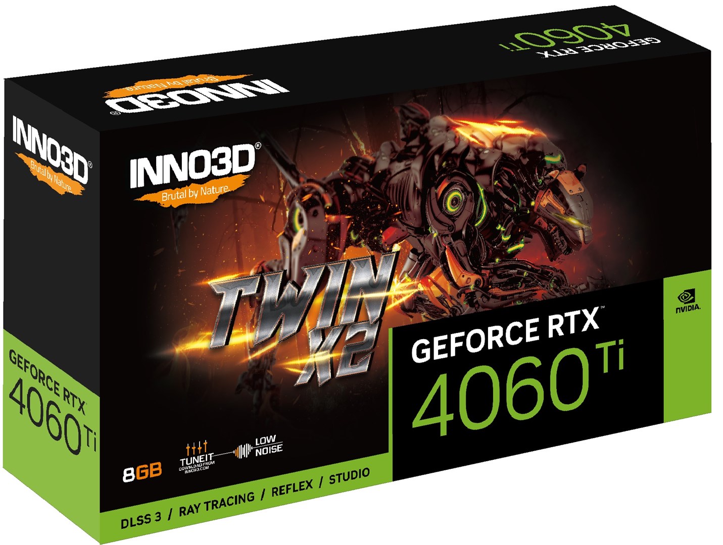 Kartë grafike Inno3D NVIDIA GeForce RTX 4060 Ti, 8 GB GDDR6
