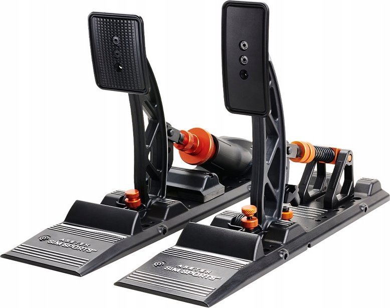 Pedale sim racing Asetek Forte, USB, PC, të zeza