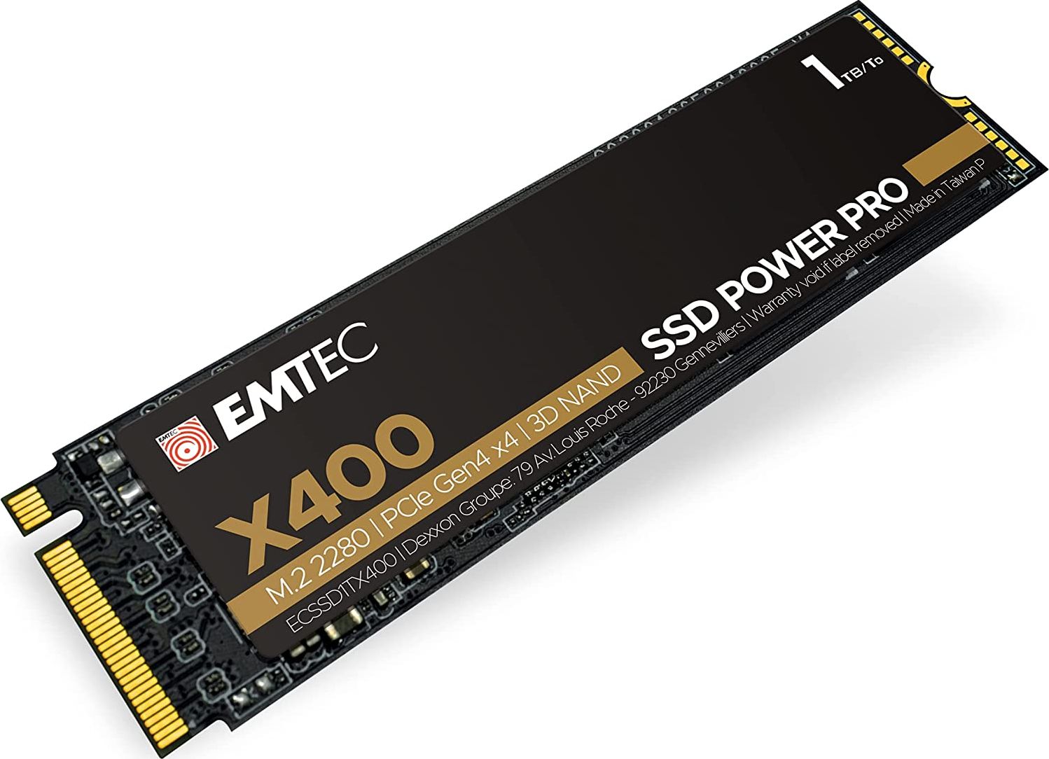 Dysk SSD Emtec X400 Power Pro, 1TB, M.2 2280 PCIe 4.0 NVMe