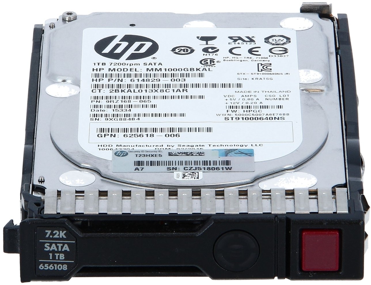 Hard disk HPE 1TB, 2.5", SATA 6G 7.2k, për server
