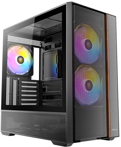 Kutia kompjuterike Antec FLUX REAR, mid tower, ATX, e zezë
