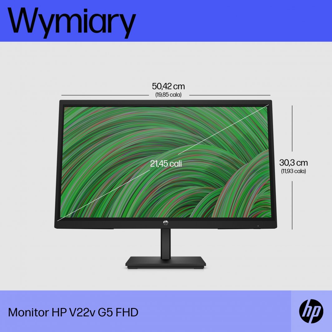 Monitor HP V22v G5 (65P56AA#ABB), 21.45", FHD, i zi