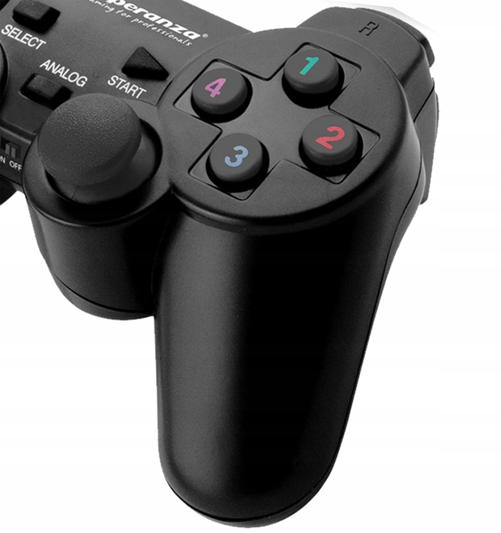 Gamepad Esperanza Gladiator Pad EGG108K, me vibrim, i zi