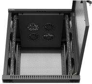 Kabinet RACK Lanberg 19" 15U, 600x600 mm, dyer të perforuara, i zi