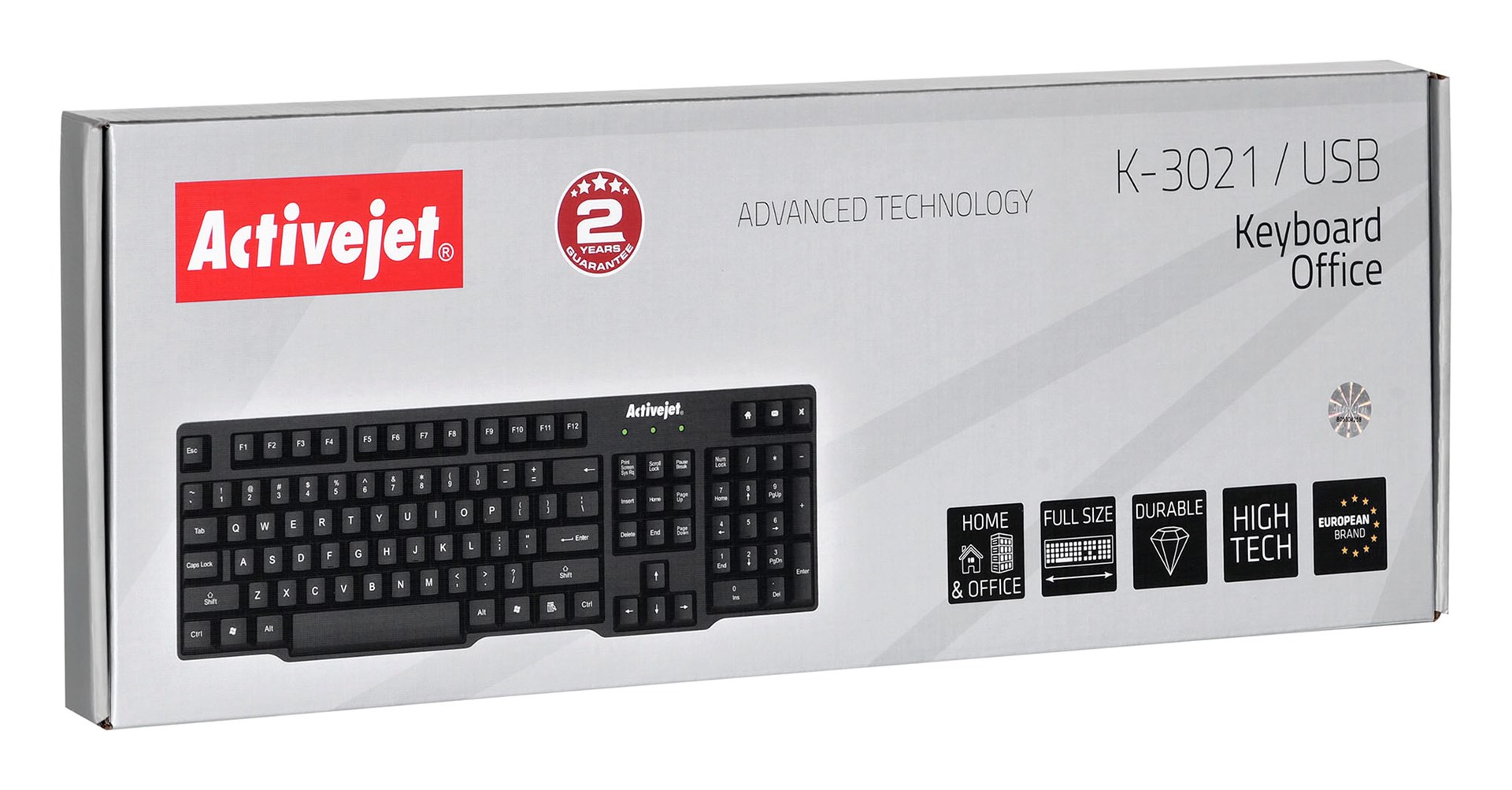 Tastierë Activejet K-3021, USB, e zezë