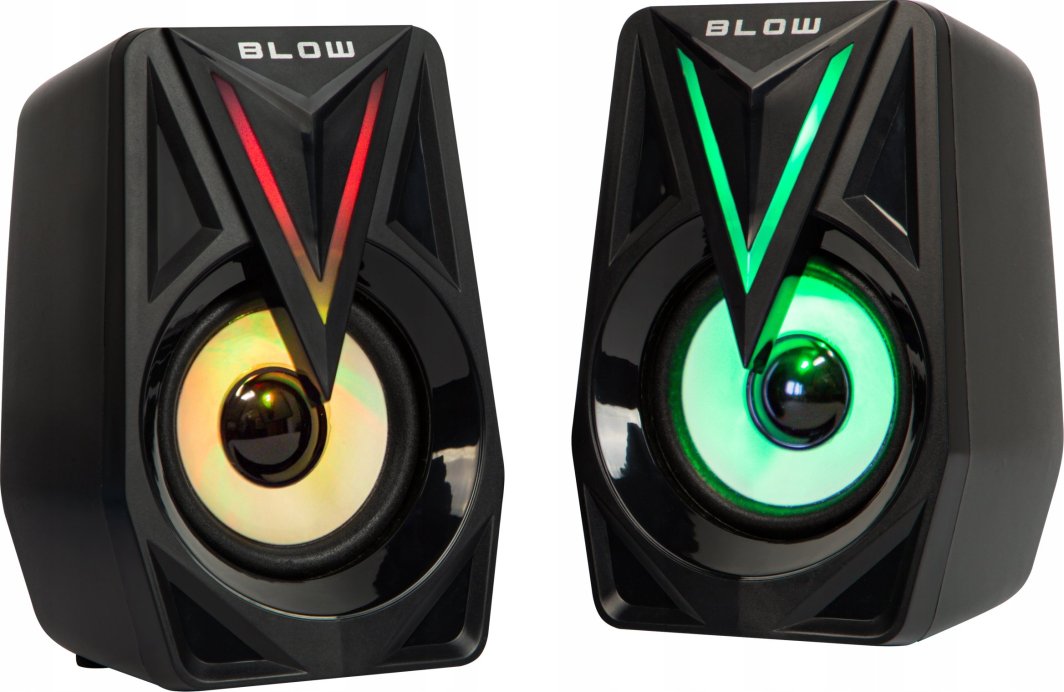 Altoparlantë kompjuteri Blow Computer Speakers 2.0 Balance, USB, LED RGB, të zinj