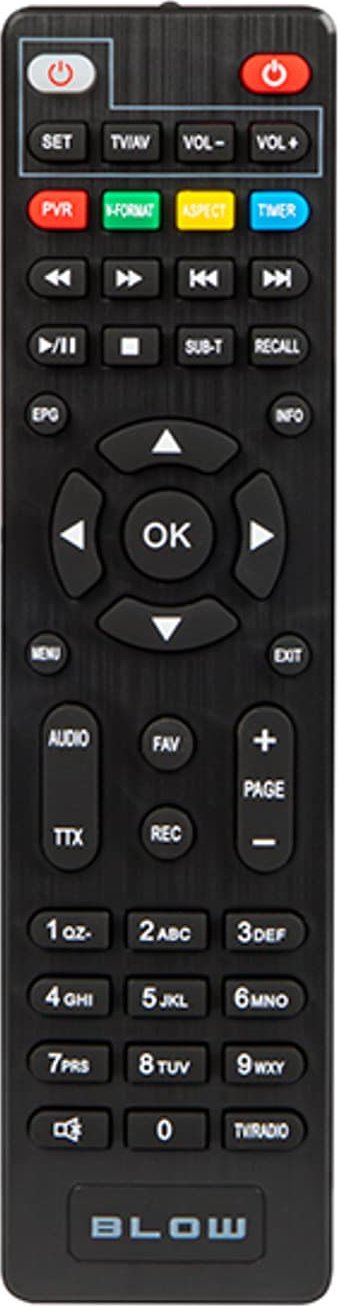 Telekomandë Blow 4625FHD V2, për dekoder, e zezë