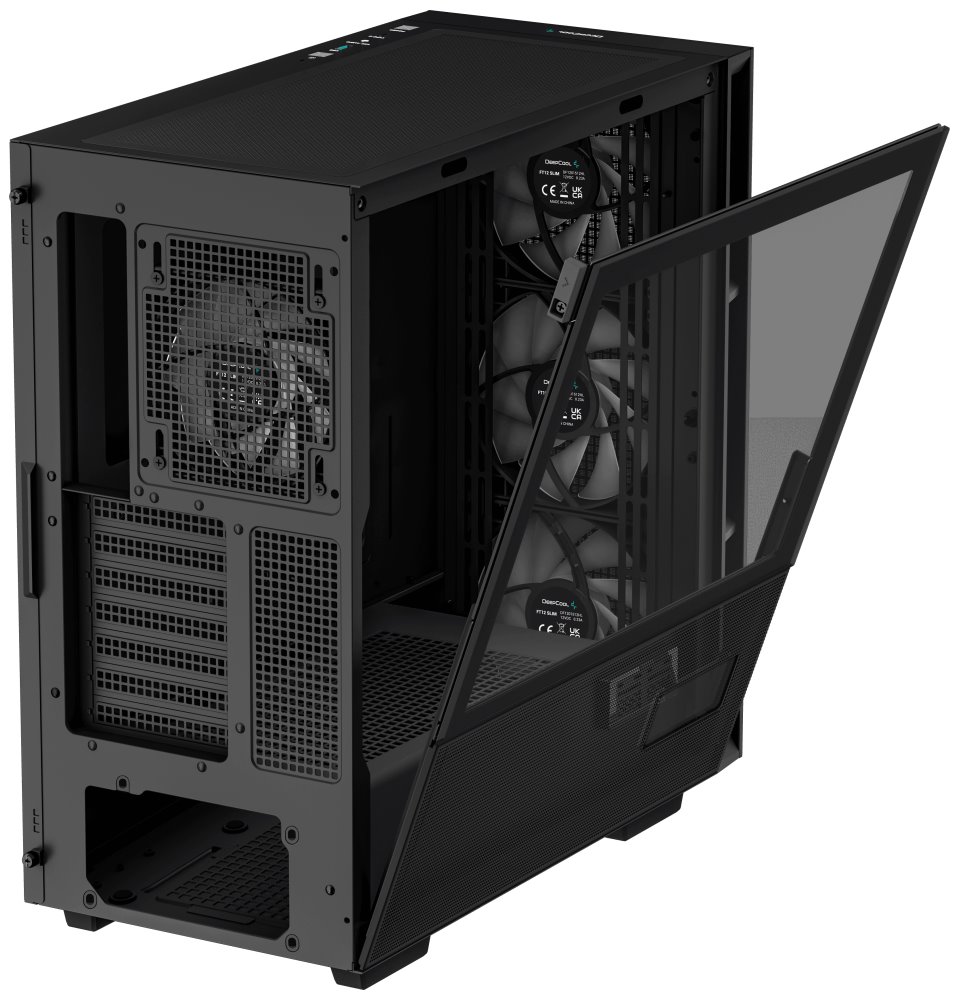 Kasë Deepcool CH560 Digital / MidT, e zezë