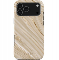Mbulesë telefoni Burga Full Glam Tough Magnetic Case për iPhone 17 Pro Max, MagSafe, me motive bezhë