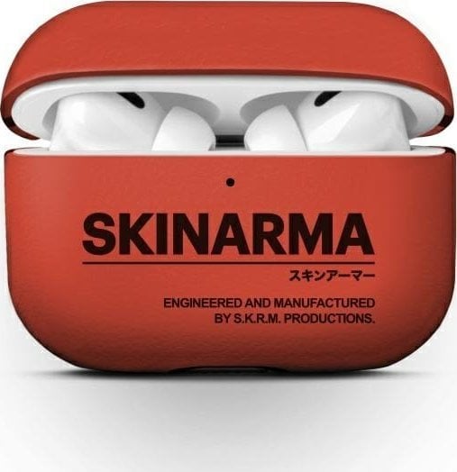 Mbështjellës për AirPods Pro 2 Skinarma Spunk, me rrip dore, portokalli
