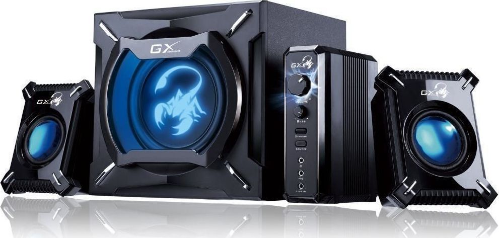 Altoparlantë GENIUS GX GAMING SW-G2 1 2000 Ver II 2 1 45W, të zeza