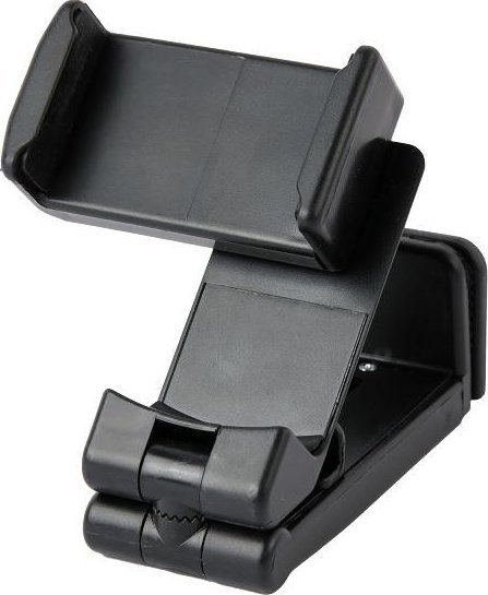 Mbajtëse multifunksionale për smartphone Gembird, deri 6", rrotullim 360°, e zezë