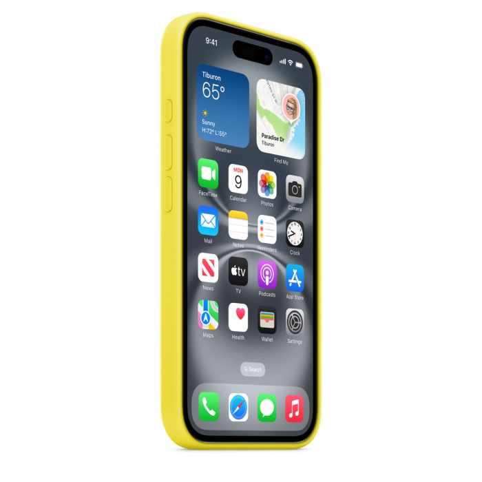 Apple iPhone 16 Silicone Case with MagSafe, Star Fruit (Seasonal)
