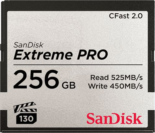 Kartë memorje SanDisk Extreme PRO CFast, 256GB, CFast 2.0