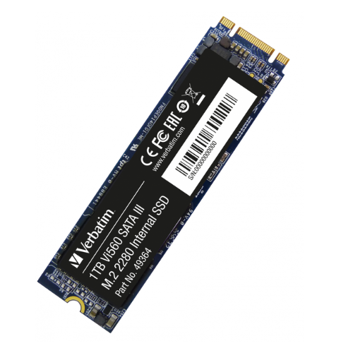 Disk i brendshëm SSD Verbatim Vi550 S3, 1TB, i zi