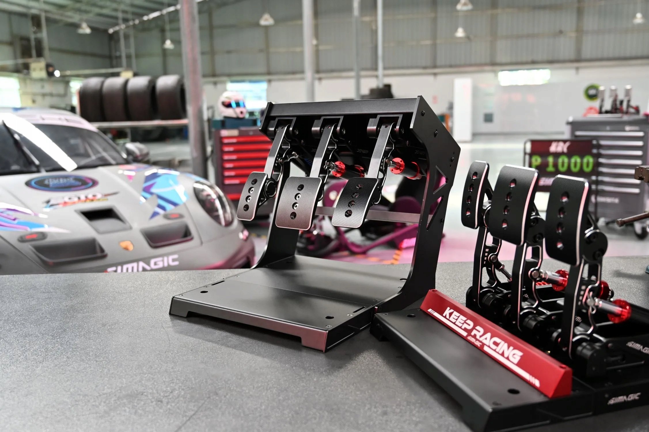 Pedale sim racing Simagic P1000i Inverted, set me 3 pedale, i zi