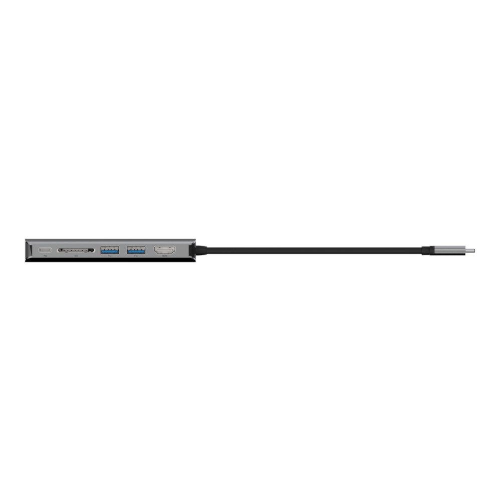 Qendër USB-C Belkin 6-në-1, 4K HDMI, 100W PD, Ethernet, SD, i hirtë