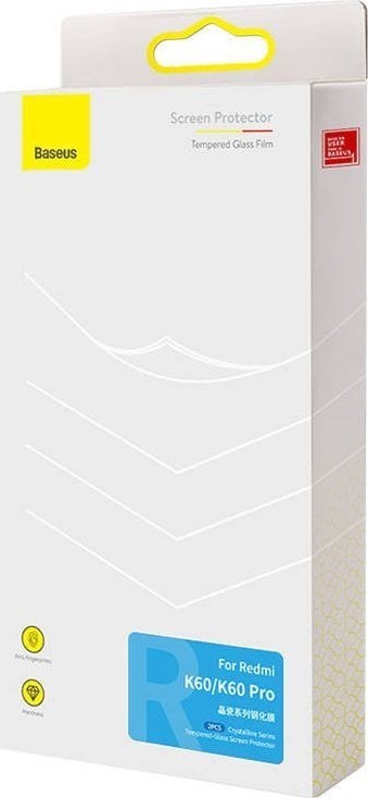 Xham mbrojtës Baseus për Redmi K60 K60 Pro, tempered glass, transparent